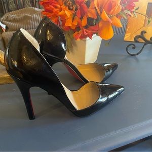 Christian Louboutin Black Patent Leather Stilettos